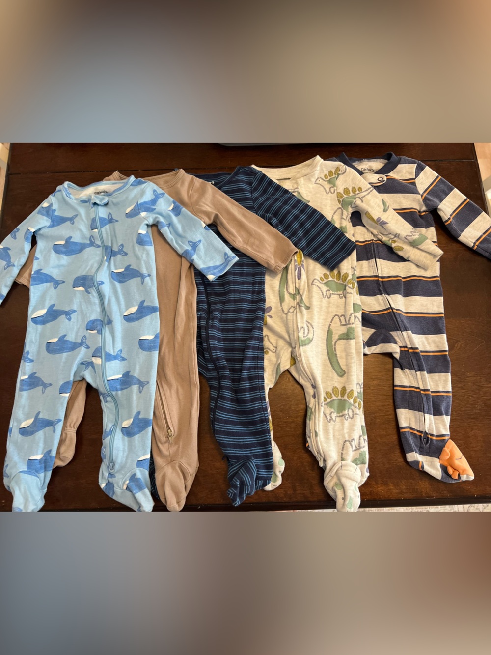 9M Baby Boy Footie Pajama Lot